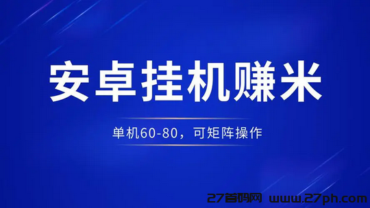 一斗米挂机赚米|独立手机后台|团队数据一目了然-27首码项目网